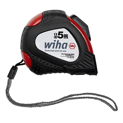 Wiha Metro a nastro 5 m, con clip per cintura