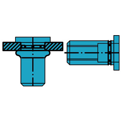 R-BRN / BRS PolyGrip, acciaio inox A2