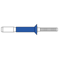 Rivetto cieco Mega-Grip, acciaio-acciaio