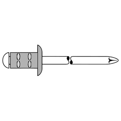 Rivetto cieco PolyGrip, alluminio-acciaio