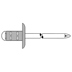 Rivetto cieco PolyGrip, alluminio-acciaio