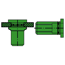 R-BRN / BRS PolyGrip, acciaio inox A4