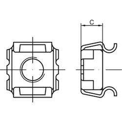 ART 88109 Dadi a gabbia quadrati