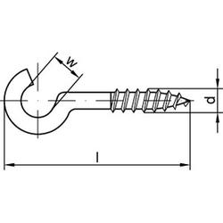 ART 88140 Ganci a vite curvi