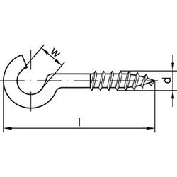 ART 88141 Ganci a vite curvi