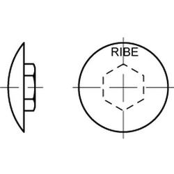 ART 88251 Tappi RIBE, grigi