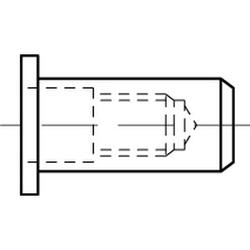 ART 88480 Dado per rivetti ciechi chiuso