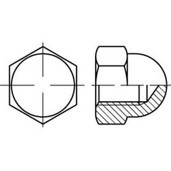 Dadi esagonali ciechi a calotta con filettatura fine DIN 1587
