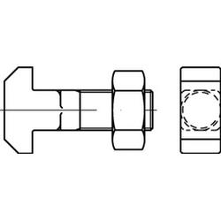 Bulloni con testa a T DIN 186