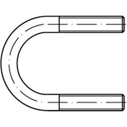 Staffa in acciaio DIN 3570