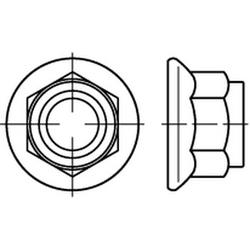 DIN 6926 Dadi a testa esagonale con flangia