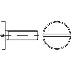 Viti a testa piatta / con intaglio / acciaio / 4.8, 5.8 / DIN 921