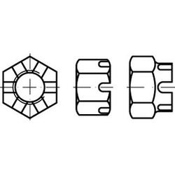 Dadi a corona DIN 935