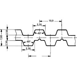 Cinghia dentata / ALPHA / DT10 / OPTIBELT / ISO 17396 
