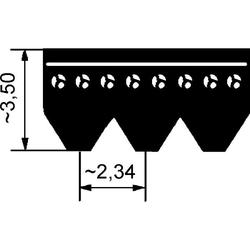 Cinghia con nervatura a V / Profilo PJ RB / CR / Poliestere / OPTIBELT 