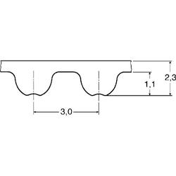 Cinghia dentata / OMEGA / 3M / CR / fibra di vetro / OPTIBELT 