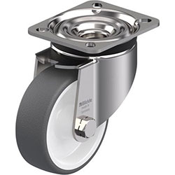 Ruota con supporto girevole in acciaio inox per alte portate, serie LKX-POTH