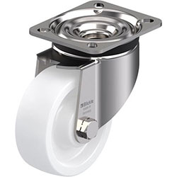 Ruota con supporto girevole in acciaio inox per alte portate, serie LKX-SPO