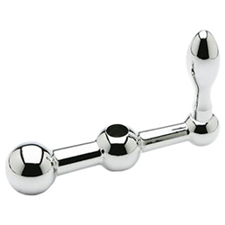 Tri-ball handles, Steel