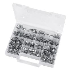Scatola con assortimento di fascette ad orecchie