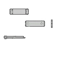 Raccordo CMK2 / CMA2 / CKV2 / JSK2 / JSM2, perni per staffa doppia