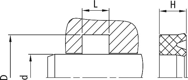 DICHTOMATIK Anello scanalato design SN 25