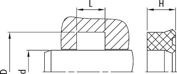 DICHTOMATIK Anello scanalato design SN 36