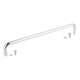 Maniglie a staffa acciaio inox rotonde (06922)