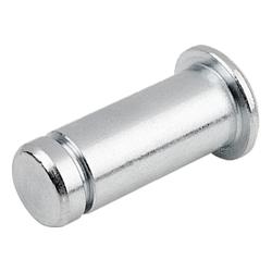 Perno con gola per anello di sicurezza per alberi adatto per teste a forcella (27621-01)