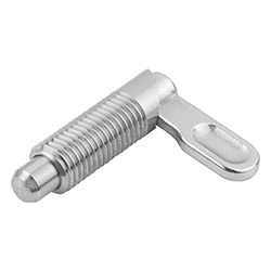 Perno d'arresto con leva acciaio inox Forma A, inch (03099)