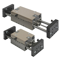 Moduli lineari pneumatici con due guide tonde (20000)