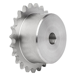 Ruote dentate semplici 3/8“ x 7/32“ in acciaio inox DIN ISO 606 (22255)