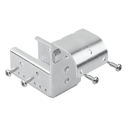 Supporto di aggancio Ø 30 in acciaio per guide a rulli in acciaio, Forma B (10921-11)