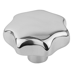 Pomelli a lobi simili a DIN 6336 acciaio inox, Forma C, foro cieco, inch (06194)