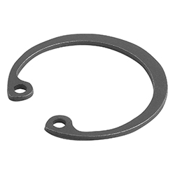 Circlip per foro DIN 472, acciaio o acciaio inox (07331)