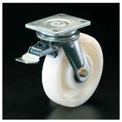 Ruote per attrezzature con freno anteriore (ruote piroettanti) / diametro ruota × larghezza: 250 × 65 mm