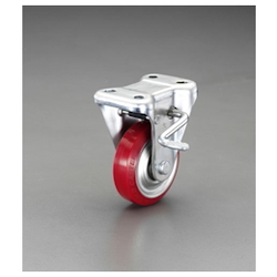 Ruote per attrezzature (ruote fisse con freno) / diametro ruota × larghezza: 75 × 32 mm. Portata: 120 kg