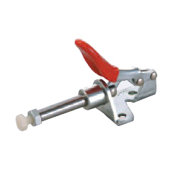 Morsetto a ginocchiera - pressione da applicare al lato - base con flangia, corsa 17 mm, braccio dritto GH-301-AM / GH-301-AMSS