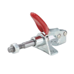 Morsetto a ginocchiera - pressione da applicare al lato - base con flangia, corsa 17mm, braccio dritto GH-301-BM