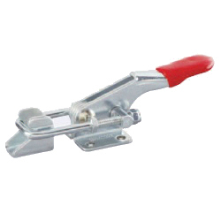 Morsetto a ginocchiera Push / Pull con pressione da applicare al lato - base con flangia, gancio a U GH-40323 / GH-40323-SS