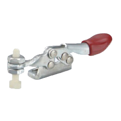 Morsetto a ginocchiera con barra fissa, orizzontale, con base con flangia, GH-201-AR