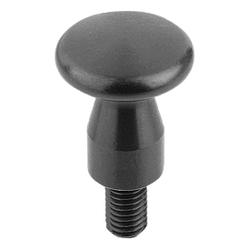 Manopole piatte con filettatura esterna (K0157)