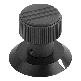 Manopole zigrinate con freccia (K0249)