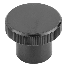 Manopole zigrinate, forma C, con foro cieco filettato (K1223)