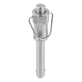 Perni di bloccaggio a sfera in acciaio inox, forma B (K0790)