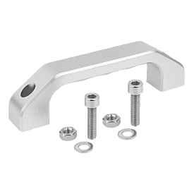 Maniglie in acciaio inox passanti, forma A (K0198)