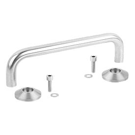 Maniglie in acciaio inox, forma B (K0215)