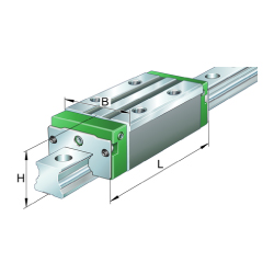 Carrello / acciaio inox / classe di precisione G2 / non ingrassato / ES-UG-RROCES-UG-RROC