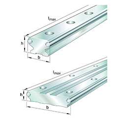 Guida portante, profilo pieno, LFS-E Series