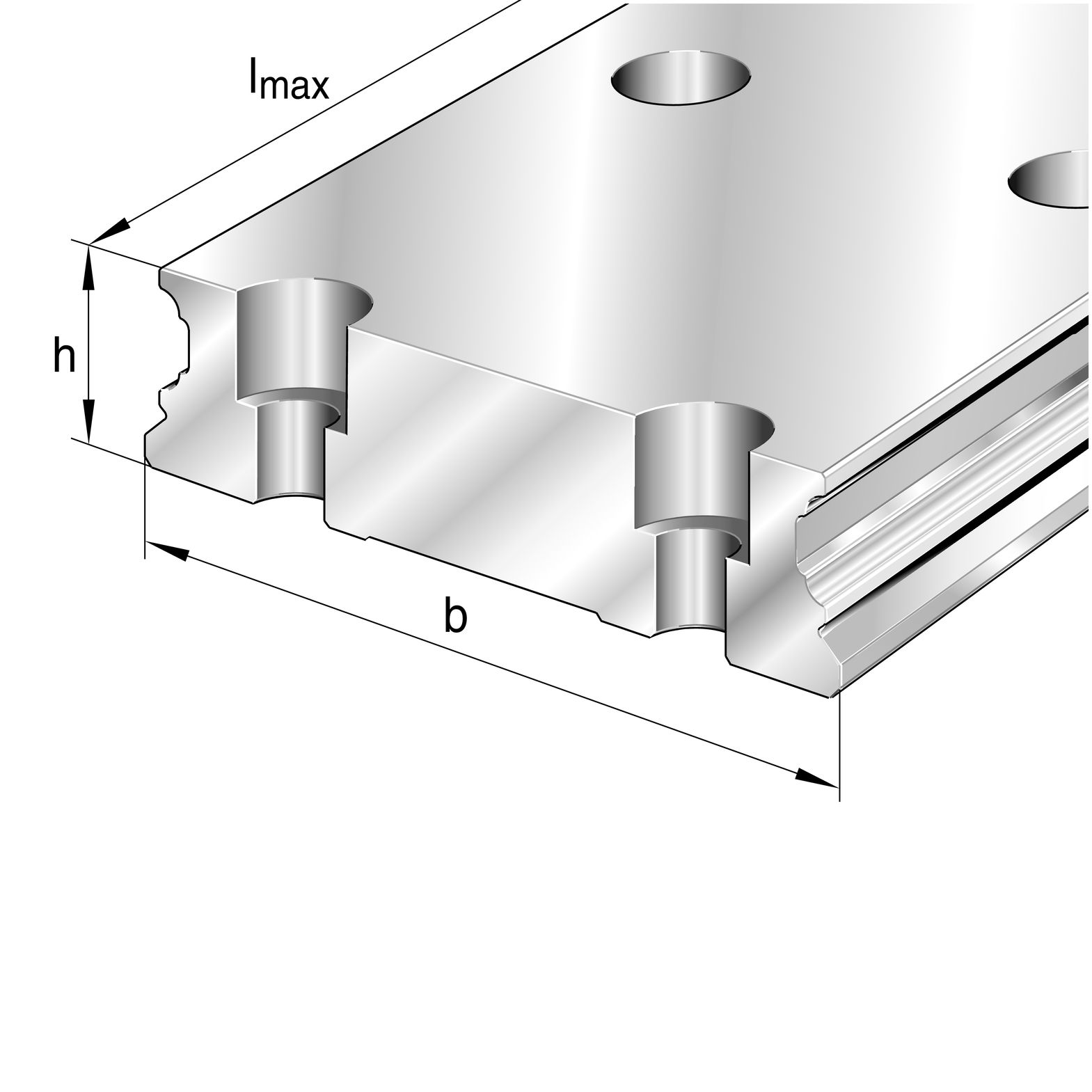 Guida profilata, TKVD..-W Series